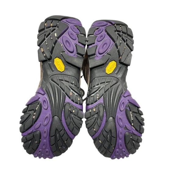 Merrell 💜 Women's Moab Mid Ventilator Purple Suede Mesh Vibram US Size 9M - Picture 9 of 9